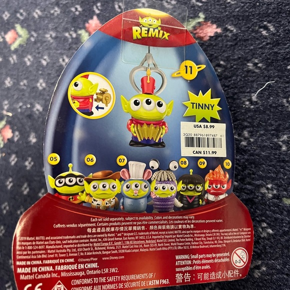 Disney Remix Tinny Alien Toy - Green and Red - Picture 2 of 2